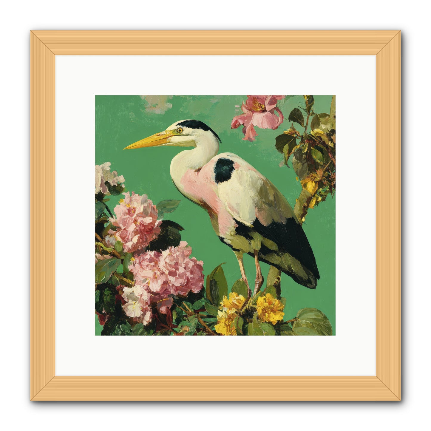 The Guest Who Never Left -- Framed Print - Natural 12x12