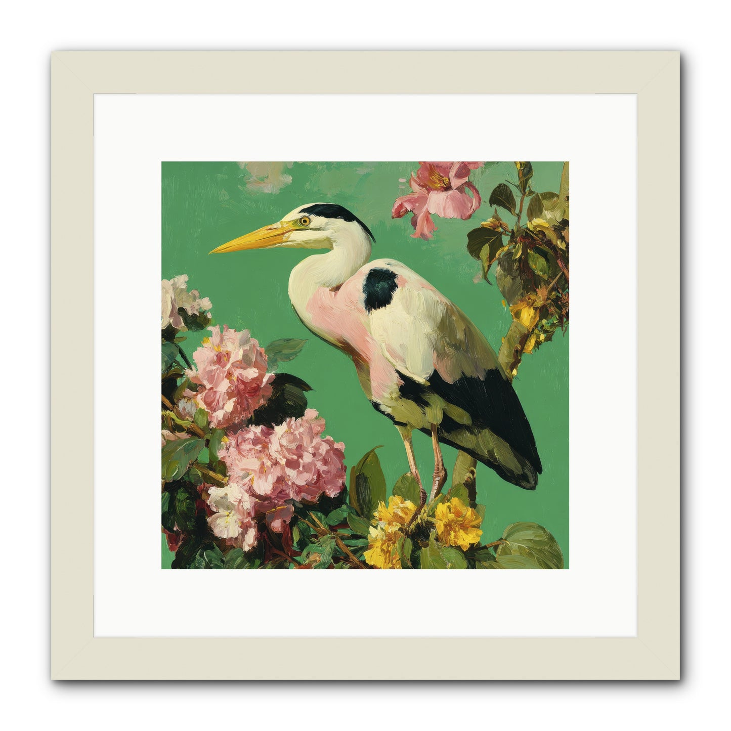 The Guest Who Never Left -- Framed Print - White 12x12