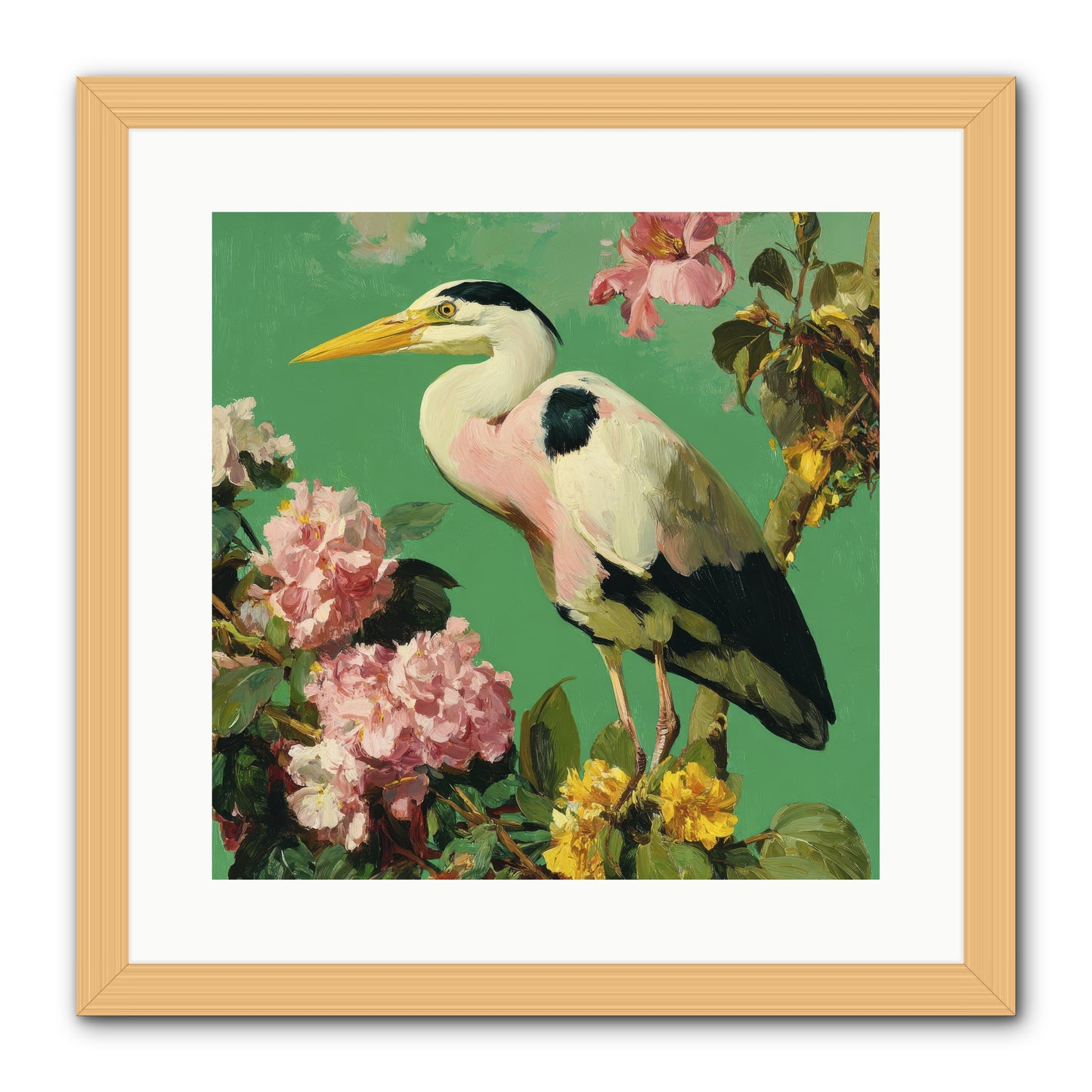 The Guest Who Never Left -- Framed Print - Natural 16x16
