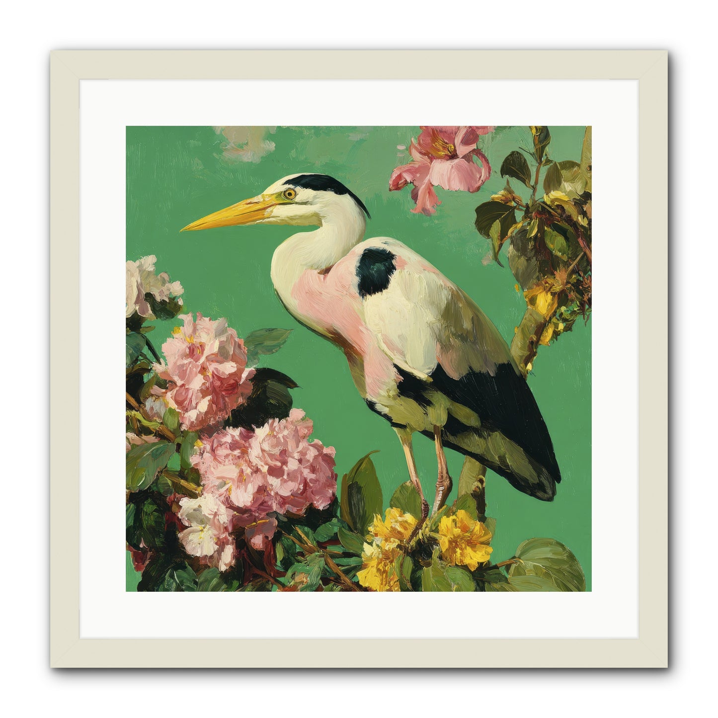 The Guest Who Never Left -- Framed Print - White 20x20