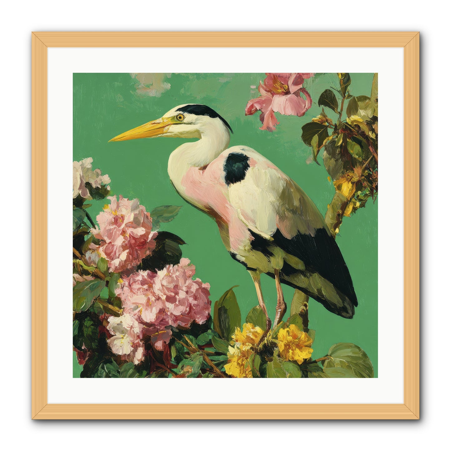 The Guest Who Never Left -- Framed Print - Natural 24x24