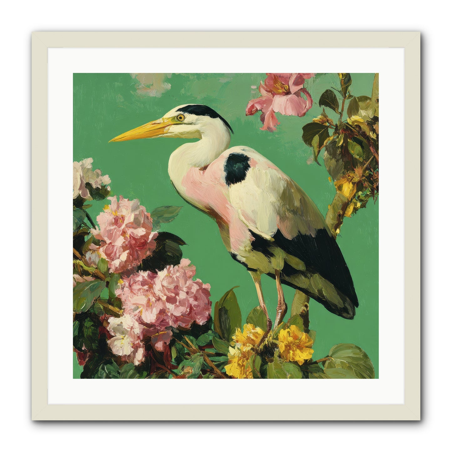 The Guest Who Never Left -- Framed Print - White 24x24