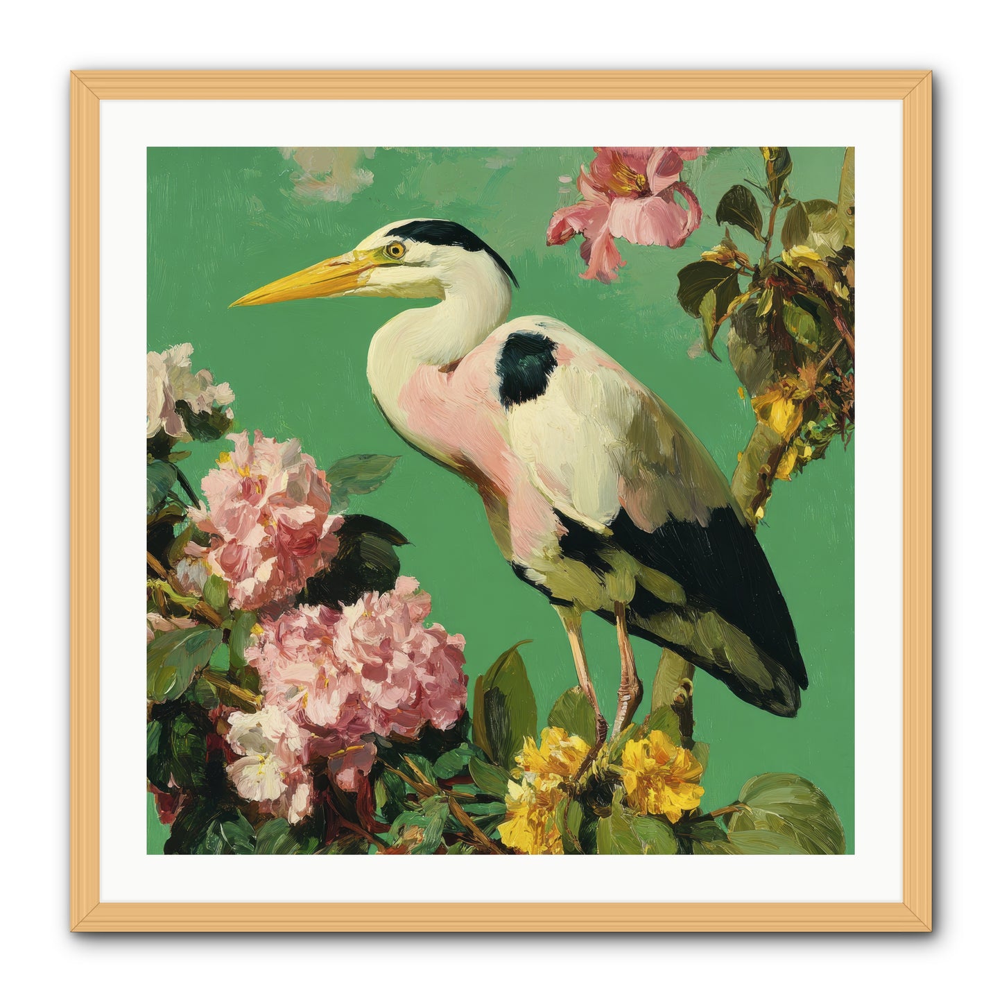 The Guest Who Never Left -- Framed Print - Natural 30x30