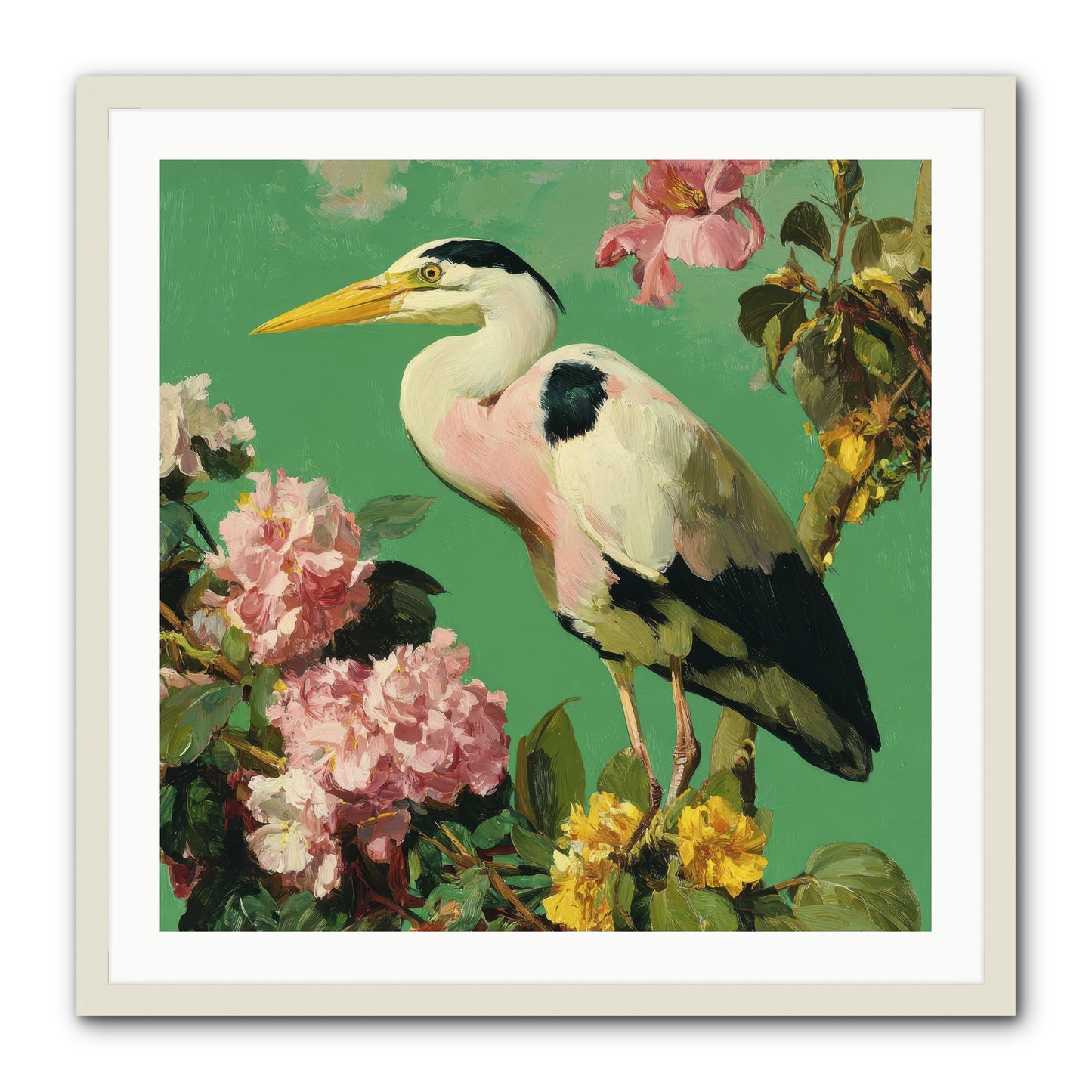 The Guest Who Never Left -- Framed Print - White 30x30