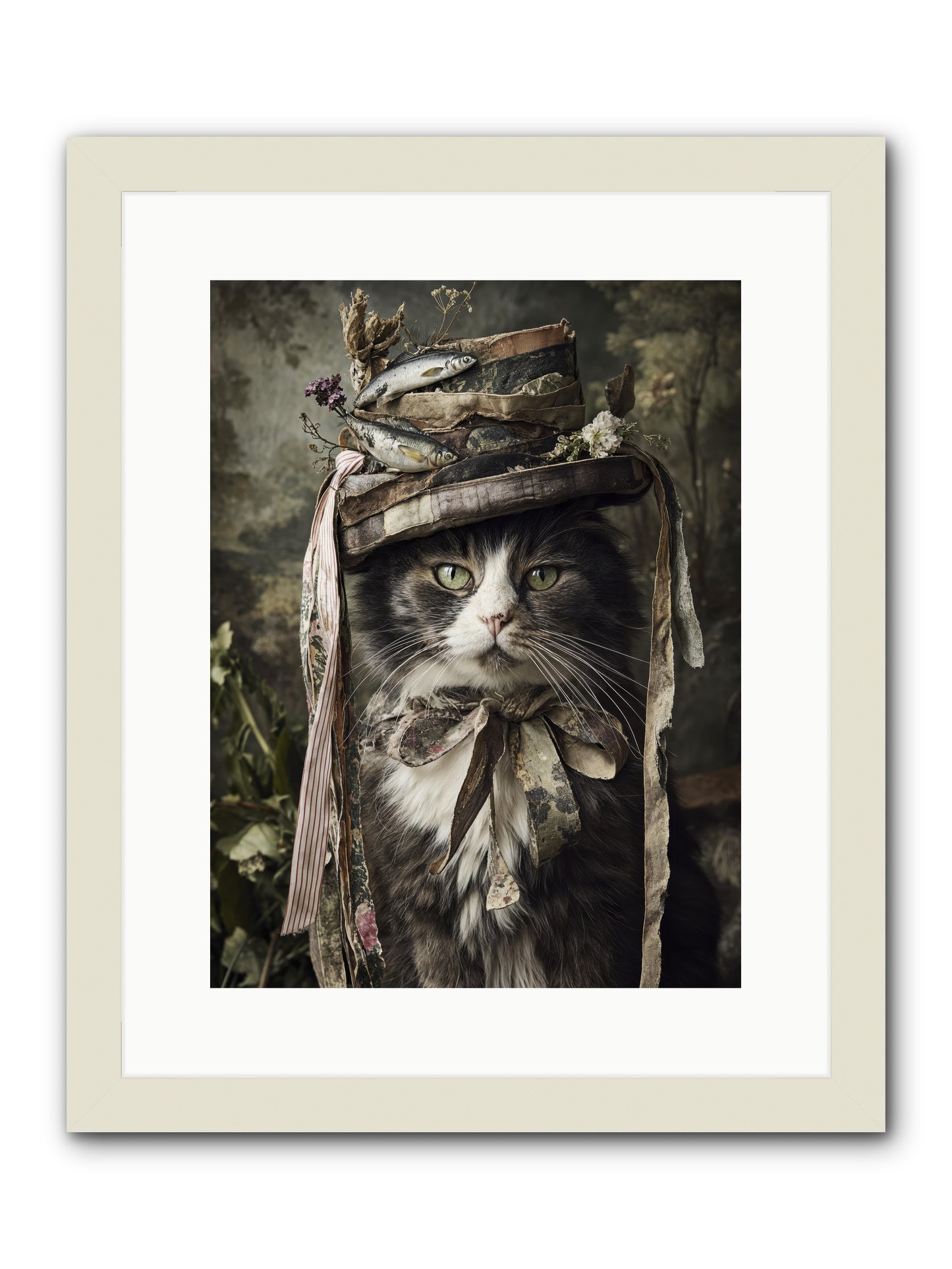 The Happy Beautiful -- Framed Print - White 12x16