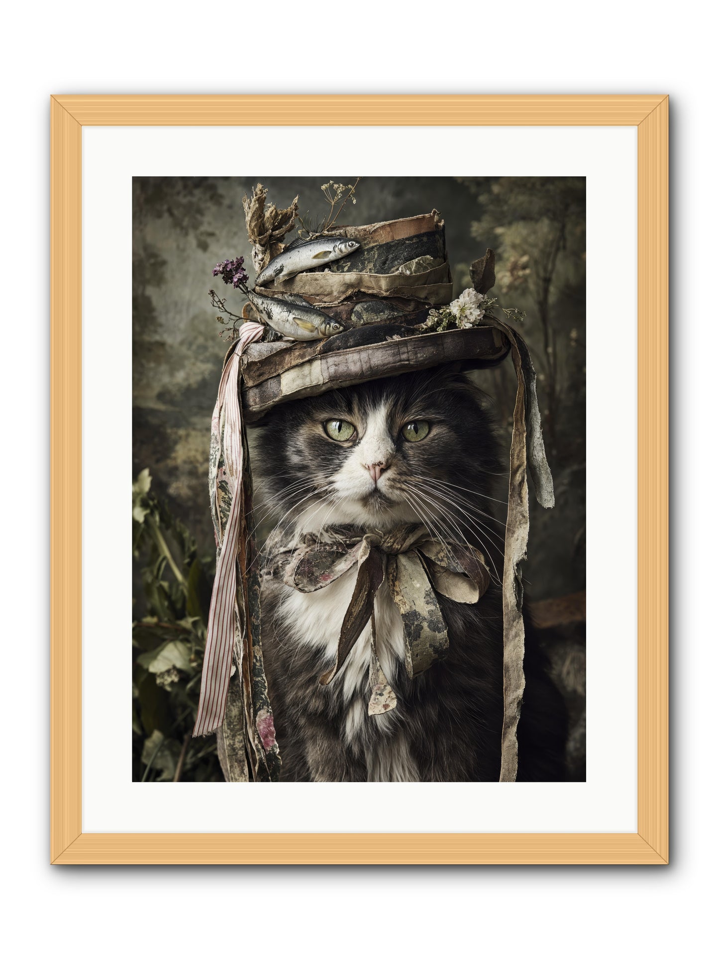 The Happy Beautiful -- Framed Print - Natural 18x24