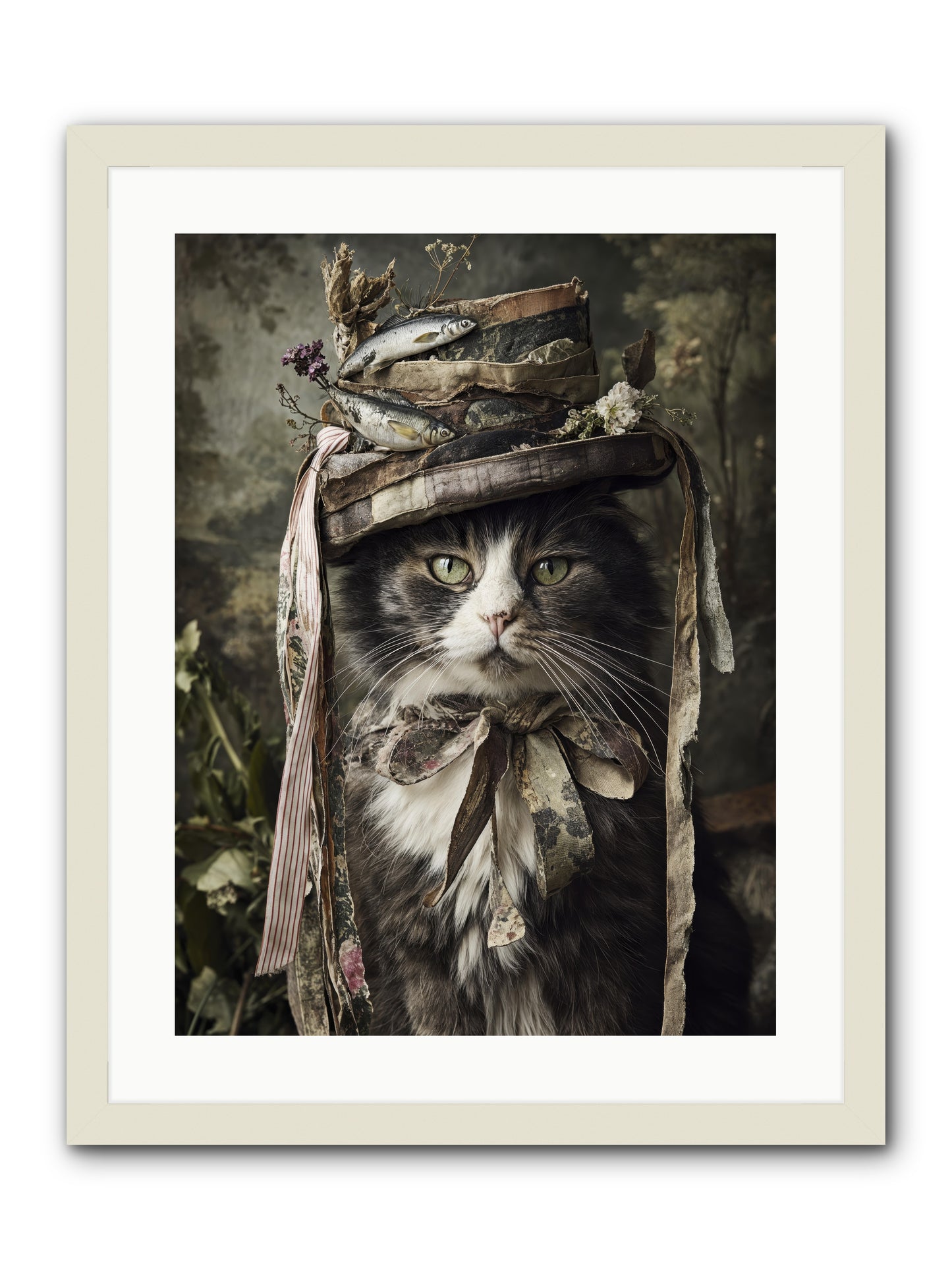 The Happy Beautiful -- Framed Print - White 18x24