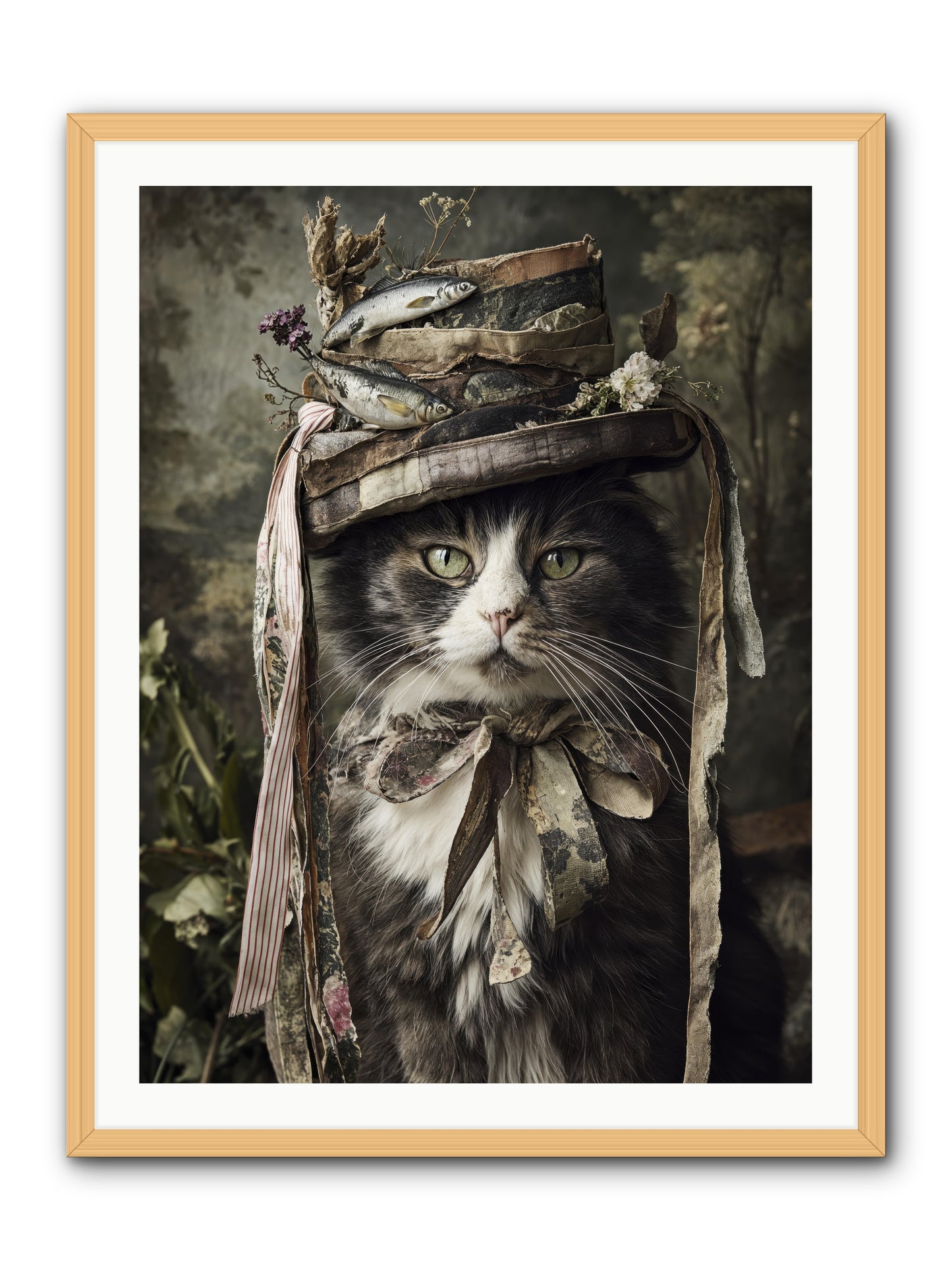 The Happy Beautiful -- Framed Print - Natural 30x40