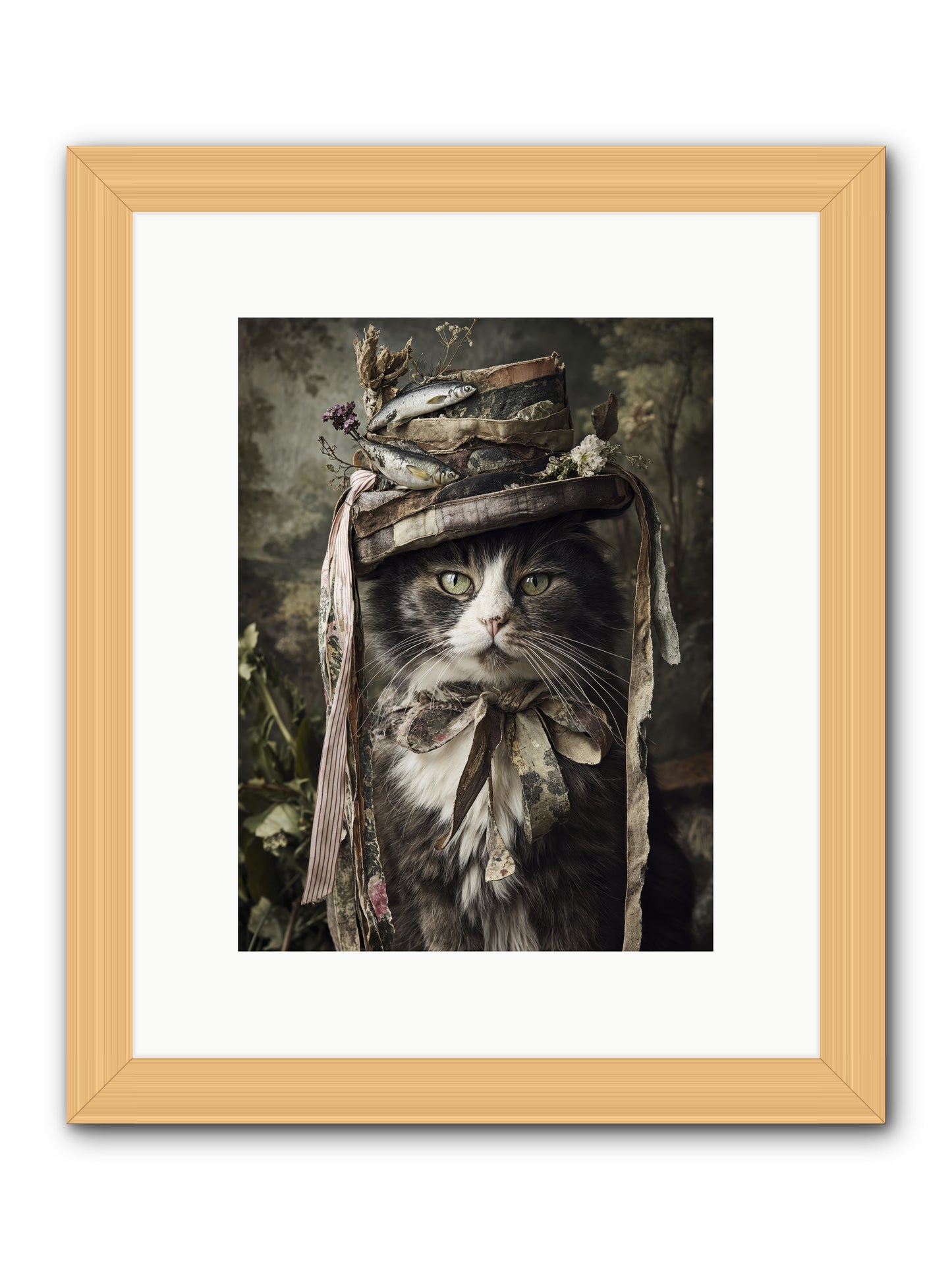 The Happy Beautiful -- Framed Print - Natural 9x12