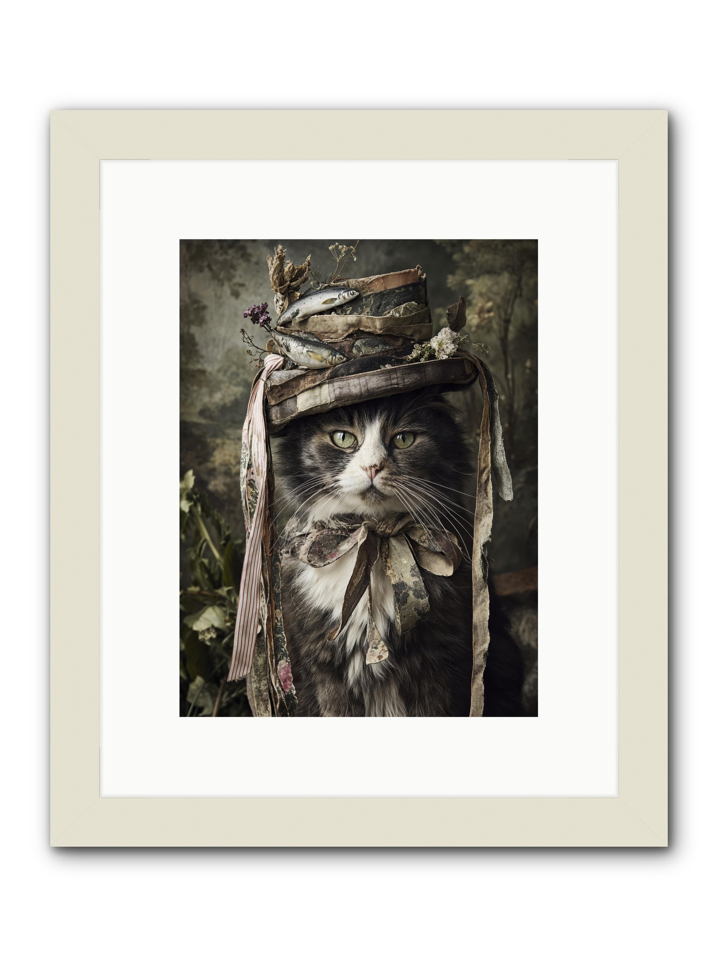 The Happy Beautiful -- Framed Print - White 9x12