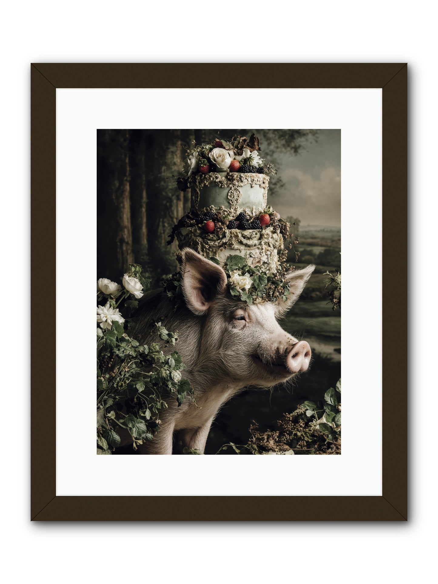 The Happy Proclamation -- Framed Print - Black 12x16