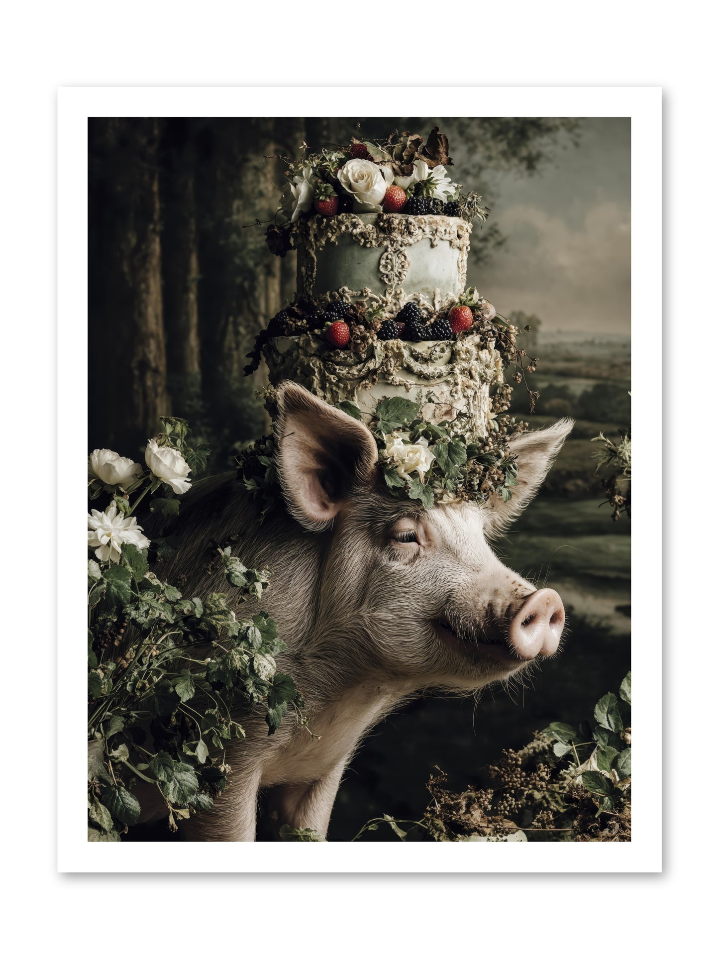 The Happy Proclamation -- Loose Canvas Print 18x24