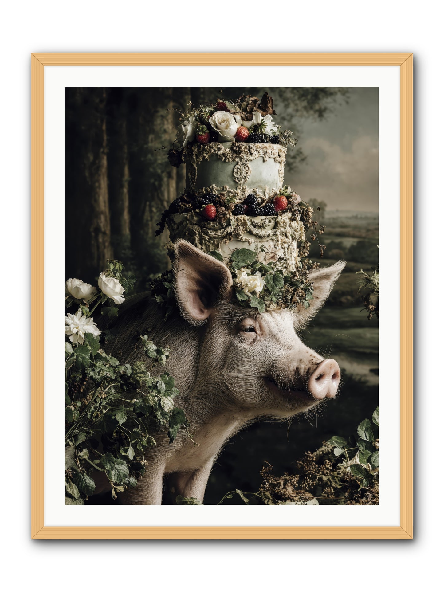 The Happy Proclamation -- Framed Print - Natural 30x40