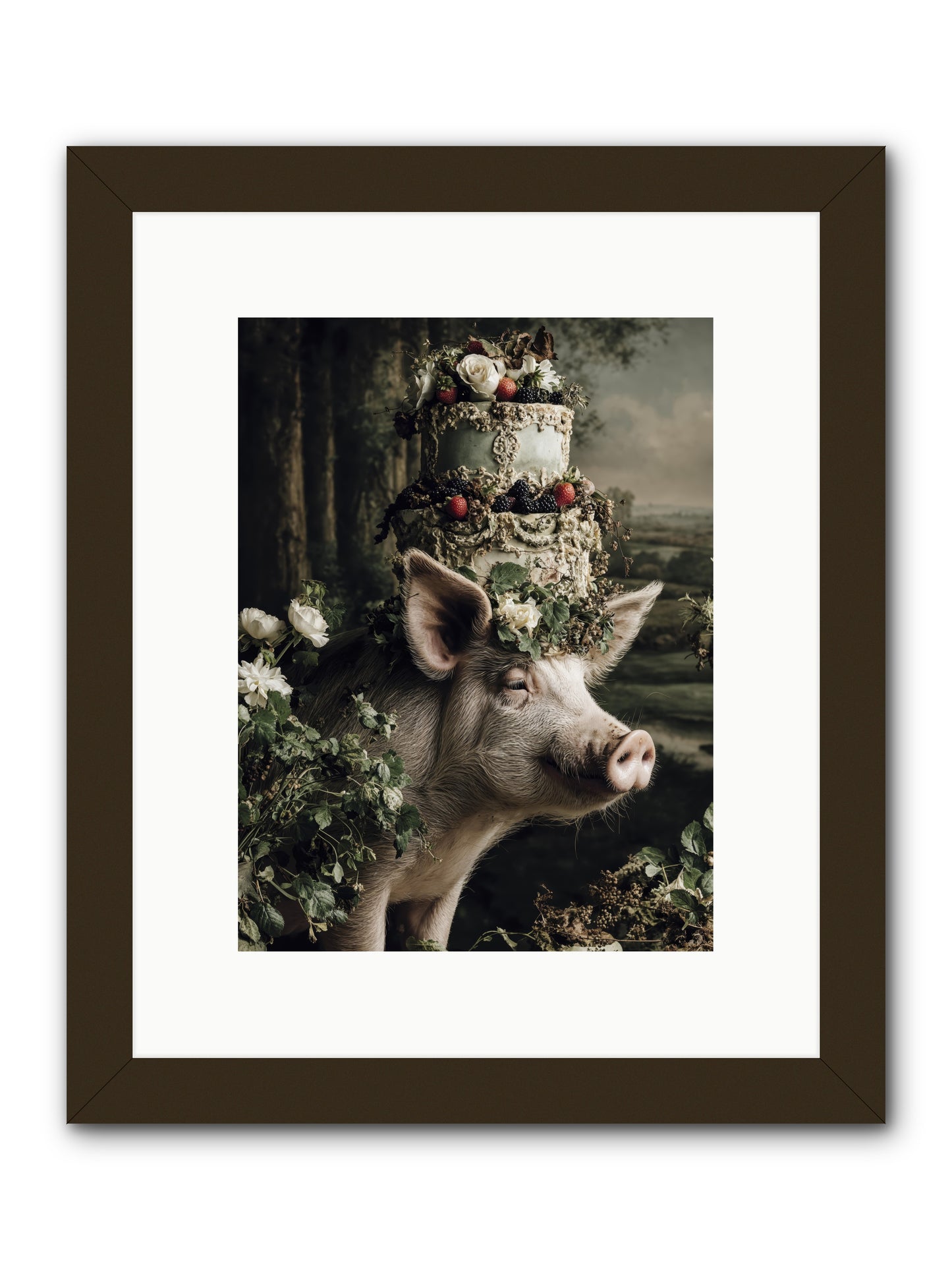 The Happy Proclamation -- Framed Print - Black 9x12