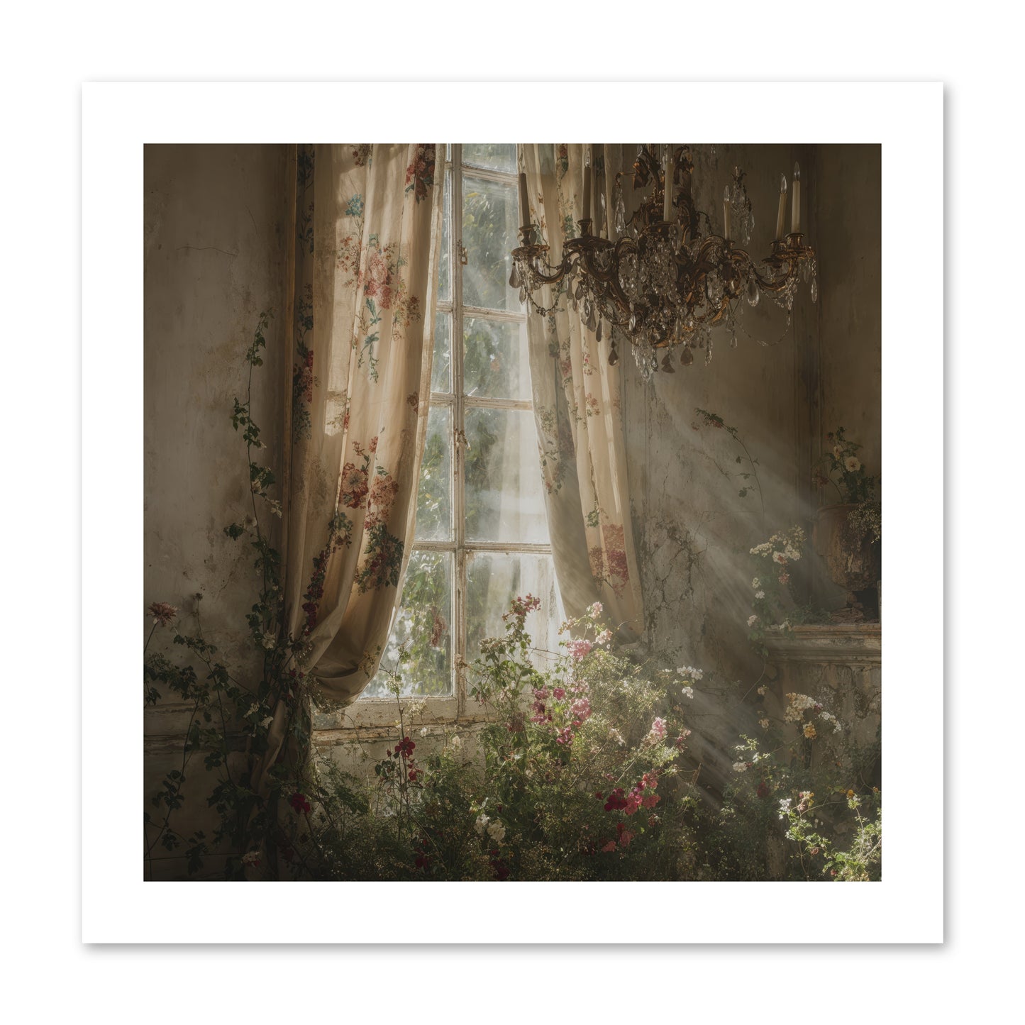 The Hidden Bloom -- Paper Print 12x12