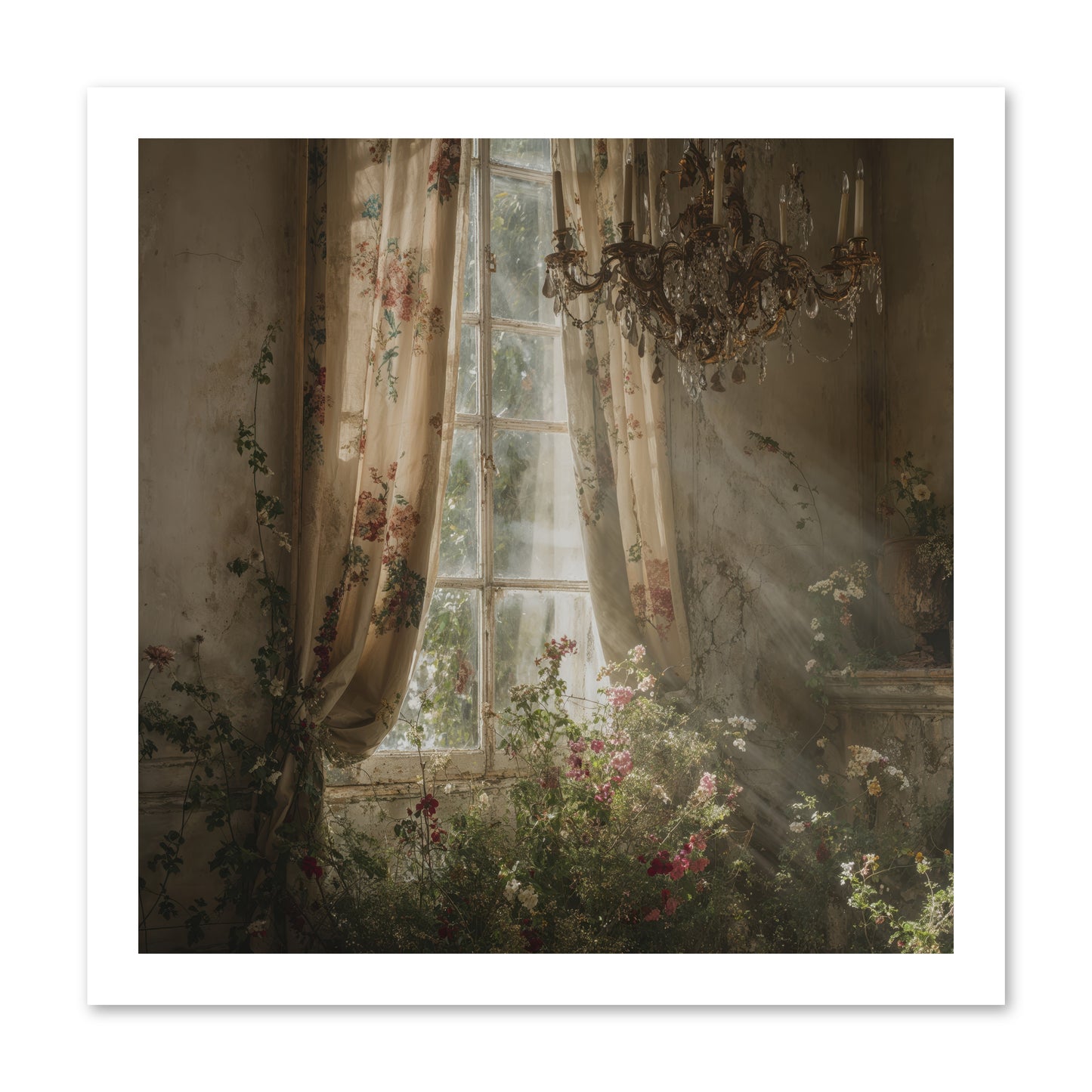 The Hidden Bloom -- Loose Canvas Print 16x16
