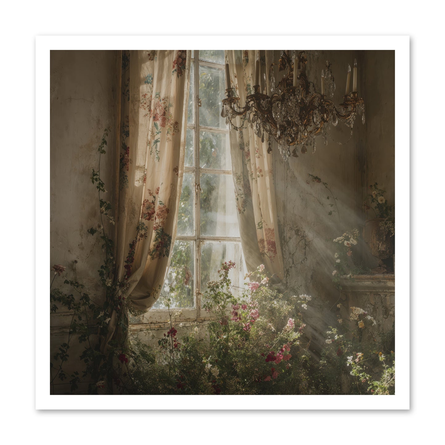 The Hidden Bloom -- Paper Print 24x24