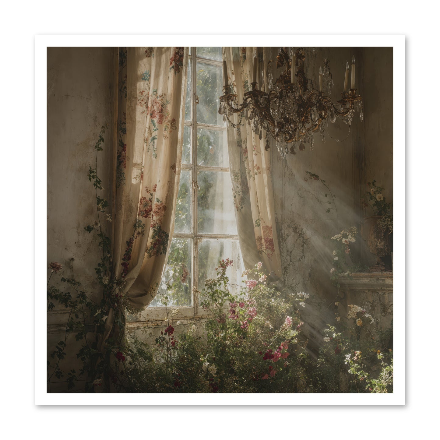The Hidden Bloom -- Loose Canvas Print 30x30