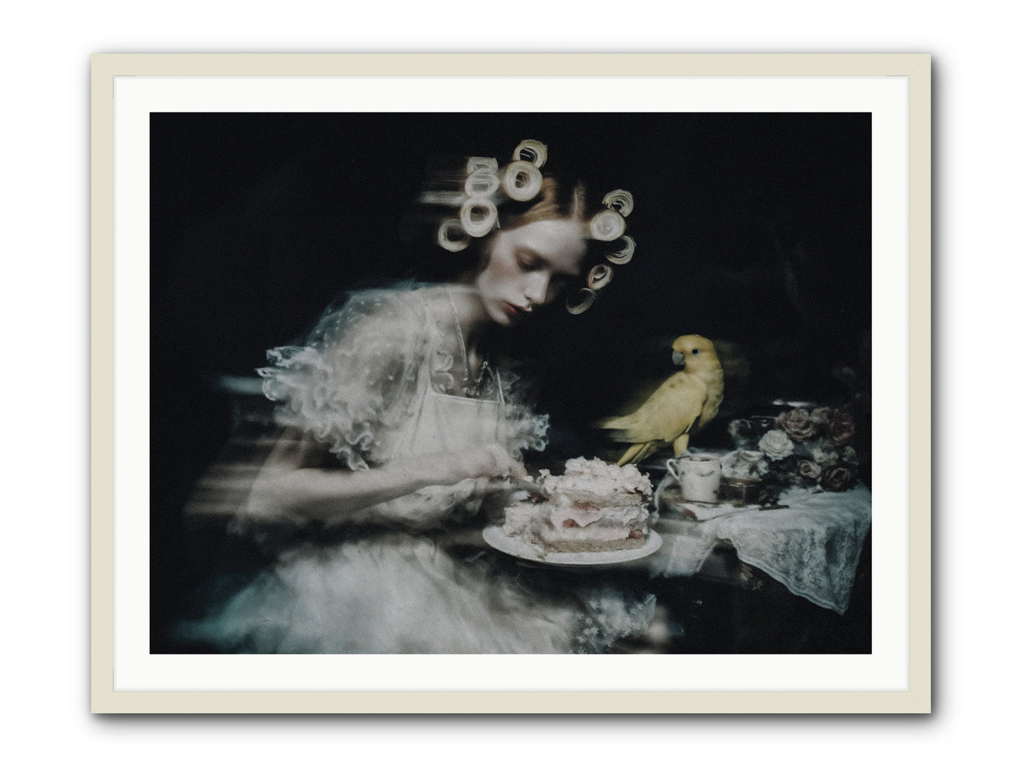 The Hidden Radiance -- Framed Print - White 40x30