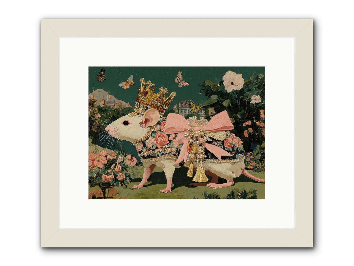 The Hidden Star Garden -- Framed Print - White 12x9