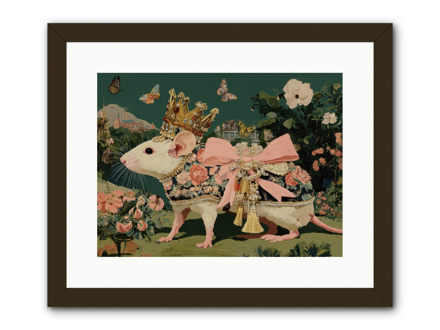 The Hidden Star Garden -- Framed Print - Black 16x12