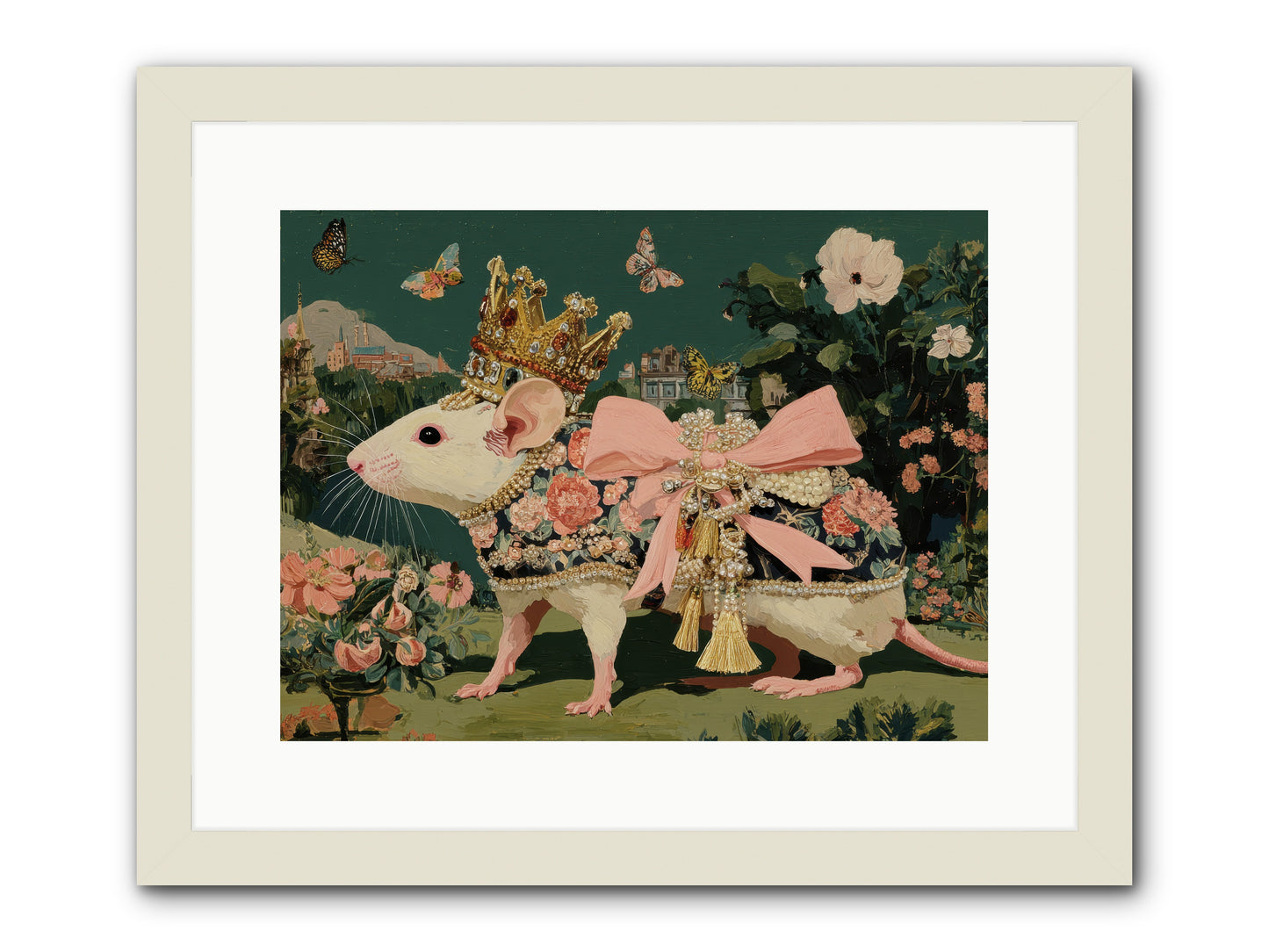The Hidden Star Garden -- Framed Print - White 16x12
