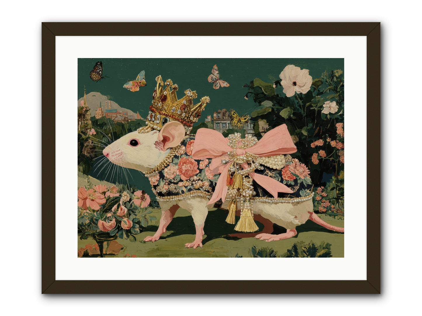 The Hidden Star Garden -- Framed Print - Black 24x18