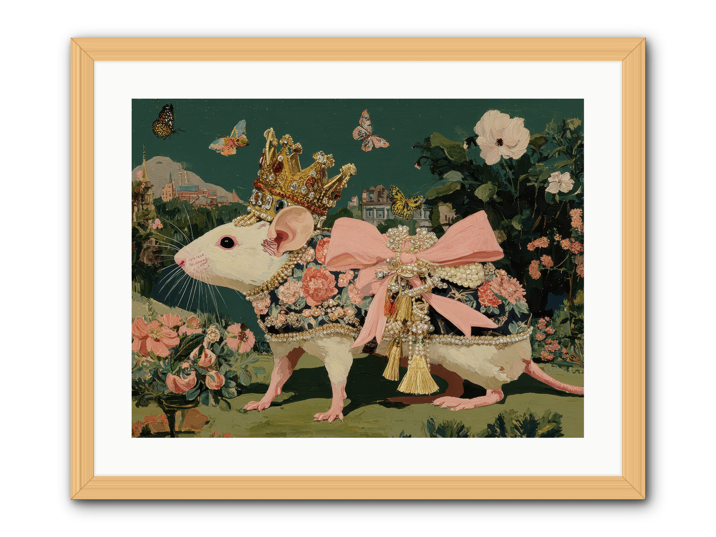 The Hidden Star Garden -- Framed Print - Natural 24x18