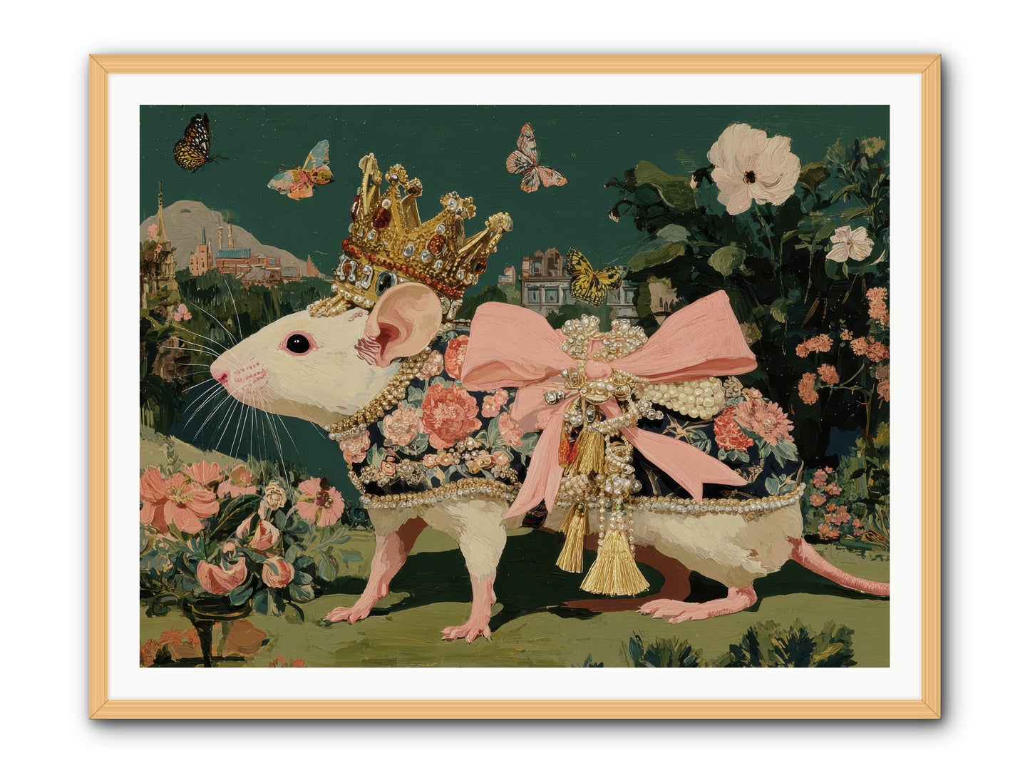 The Hidden Star Garden -- Framed Print - Natural 48x36