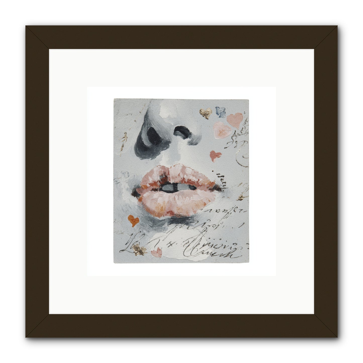 The Honey Grammar Of Your Name -- Framed Print - Black 10x10