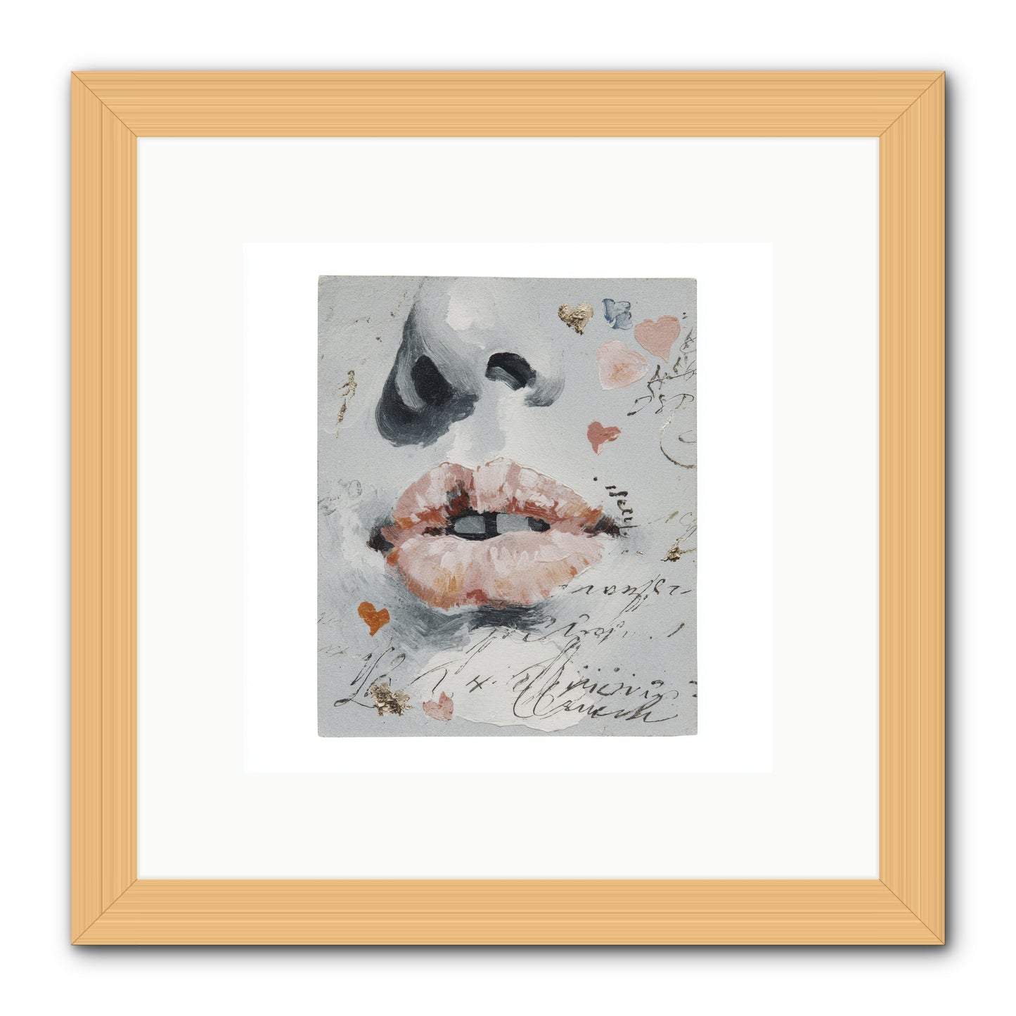 The Honey Grammar Of Your Name -- Framed Print - Natural 10x10