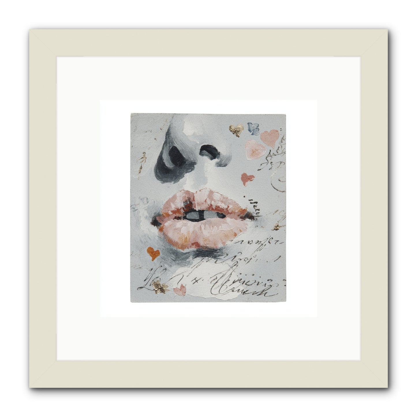 The Honey Grammar Of Your Name -- Framed Print - White 10x10