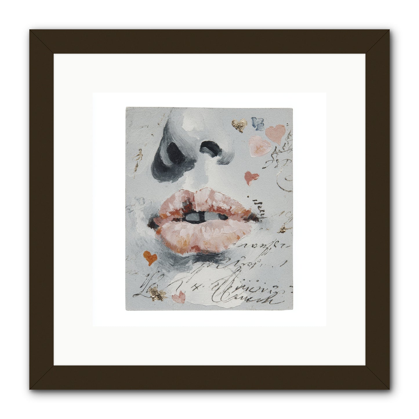 The Honey Grammar Of Your Name -- Framed Print - Black 12x12