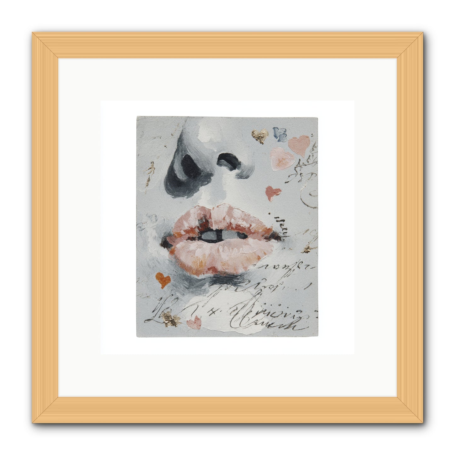 The Honey Grammar Of Your Name -- Framed Print - Natural 12x12