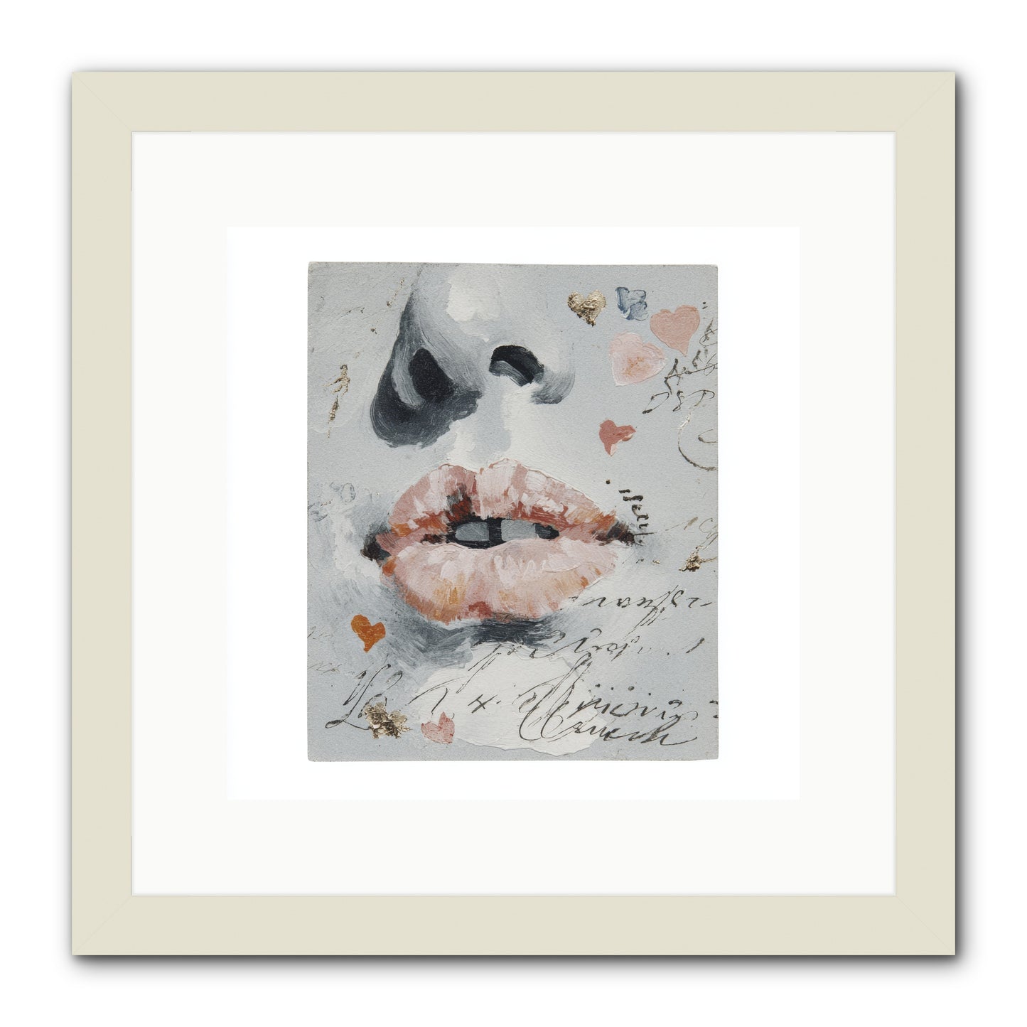 The Honey Grammar Of Your Name -- Framed Print - White 12x12