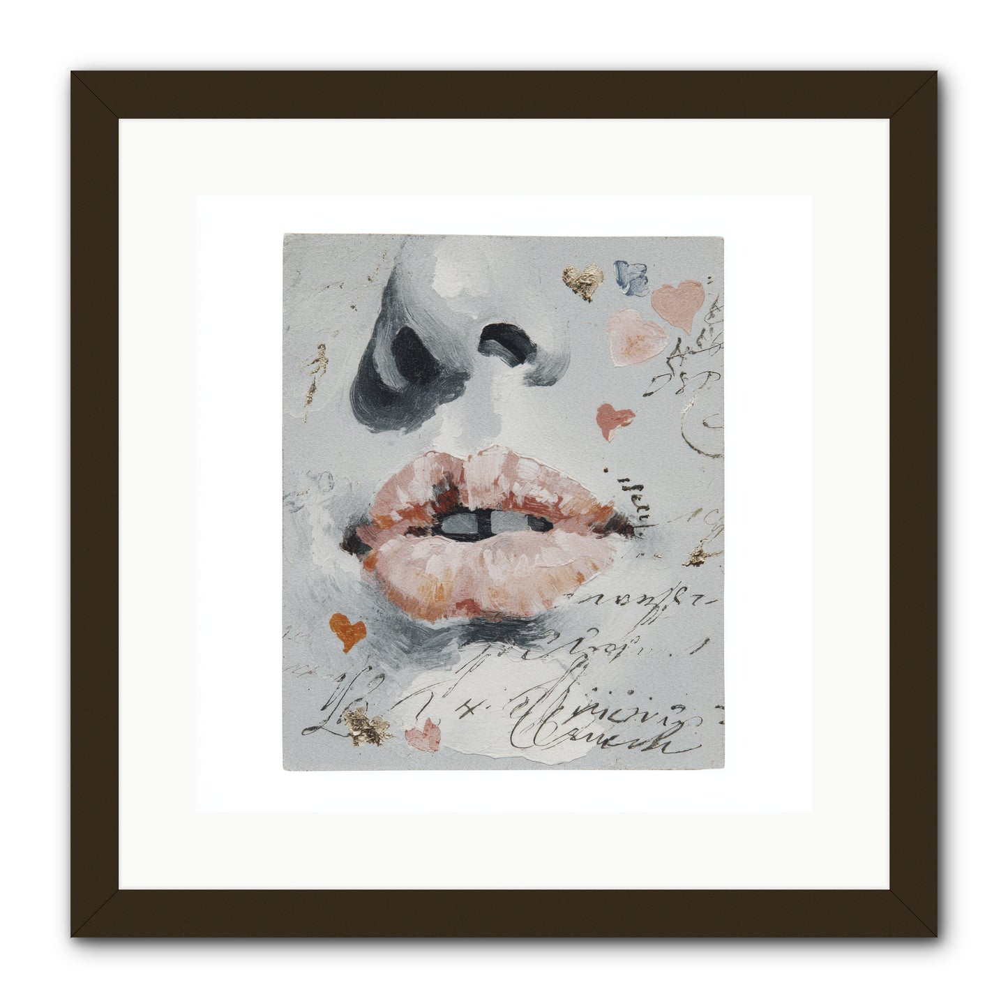 The Honey Grammar Of Your Name -- Framed Print - Black 16x16