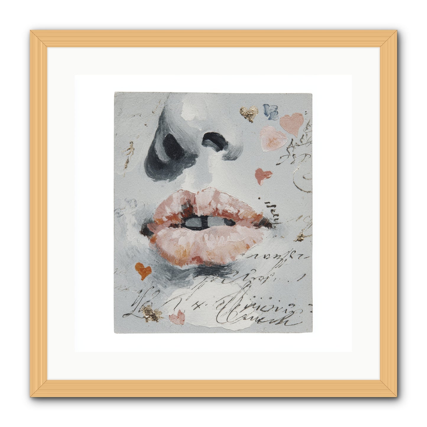 The Honey Grammar Of Your Name -- Framed Print - Natural 20x20