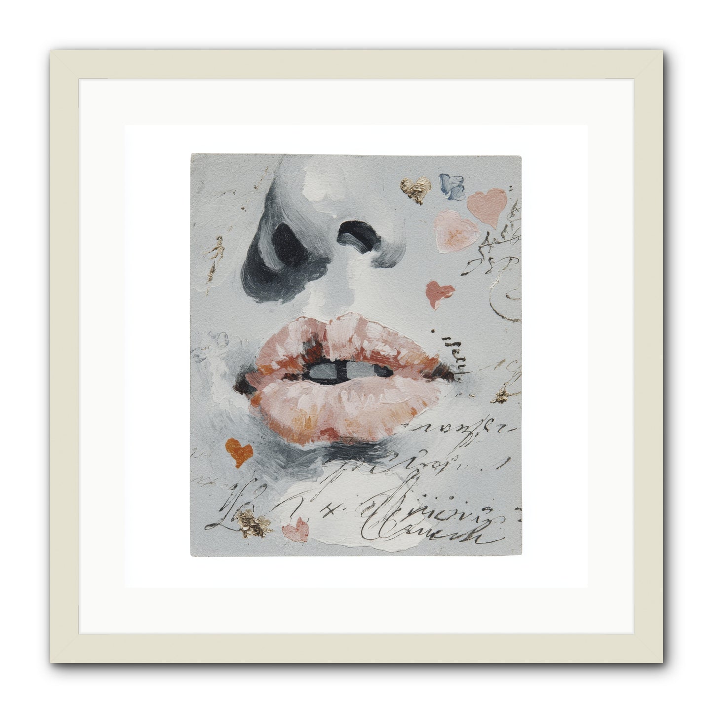 The Honey Grammar Of Your Name -- Framed Print - White 20x20