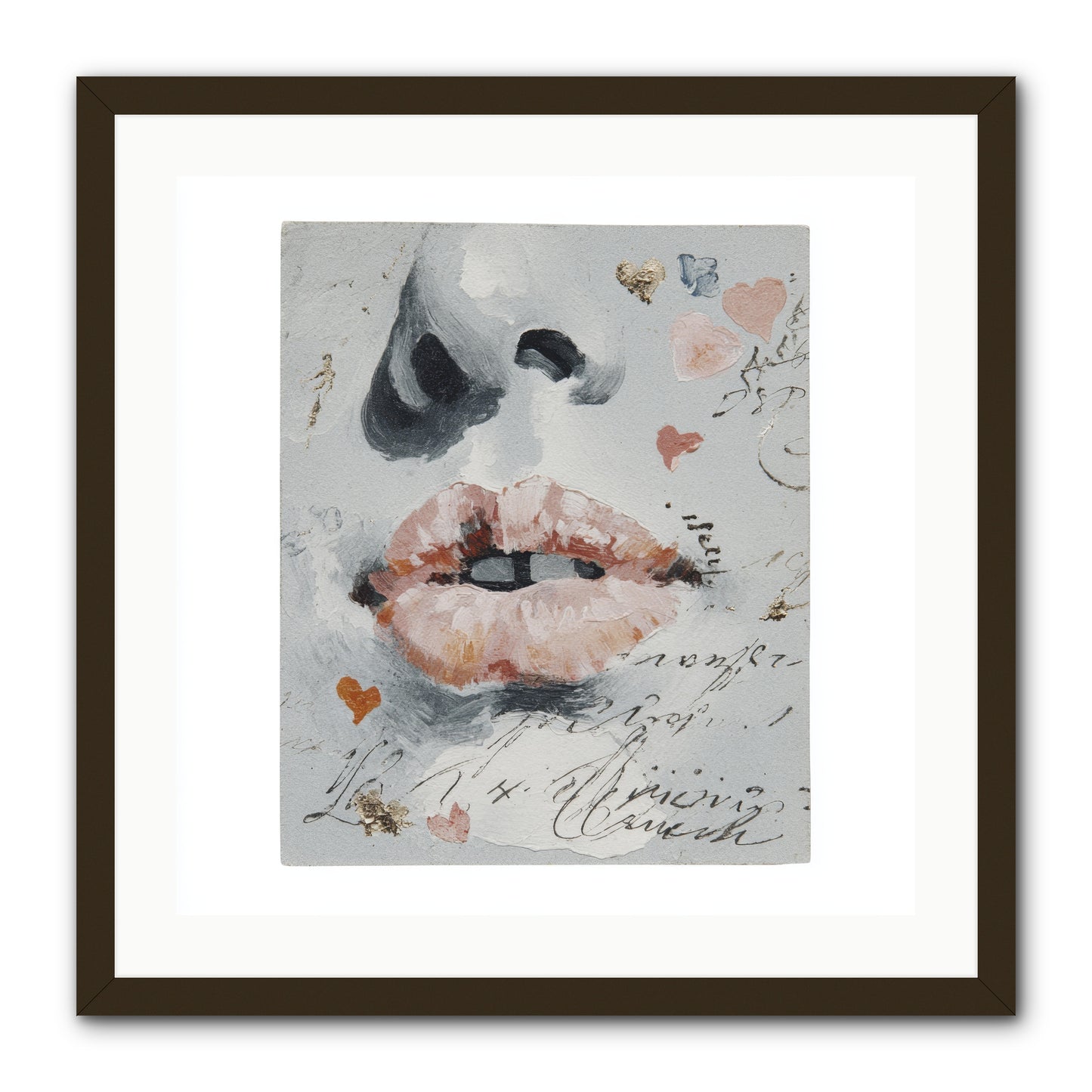 The Honey Grammar Of Your Name -- Framed Print - Black 24x24