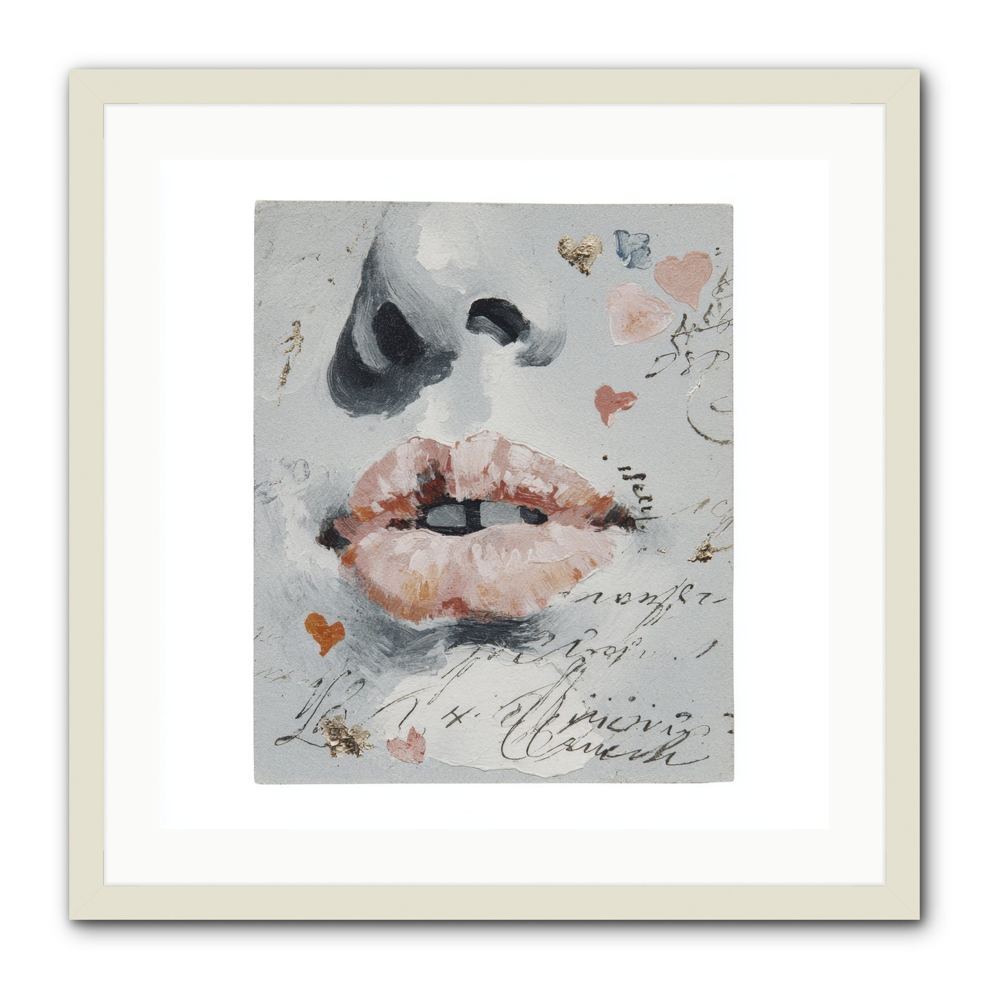 The Honey Grammar Of Your Name -- Framed Print - White 24x24
