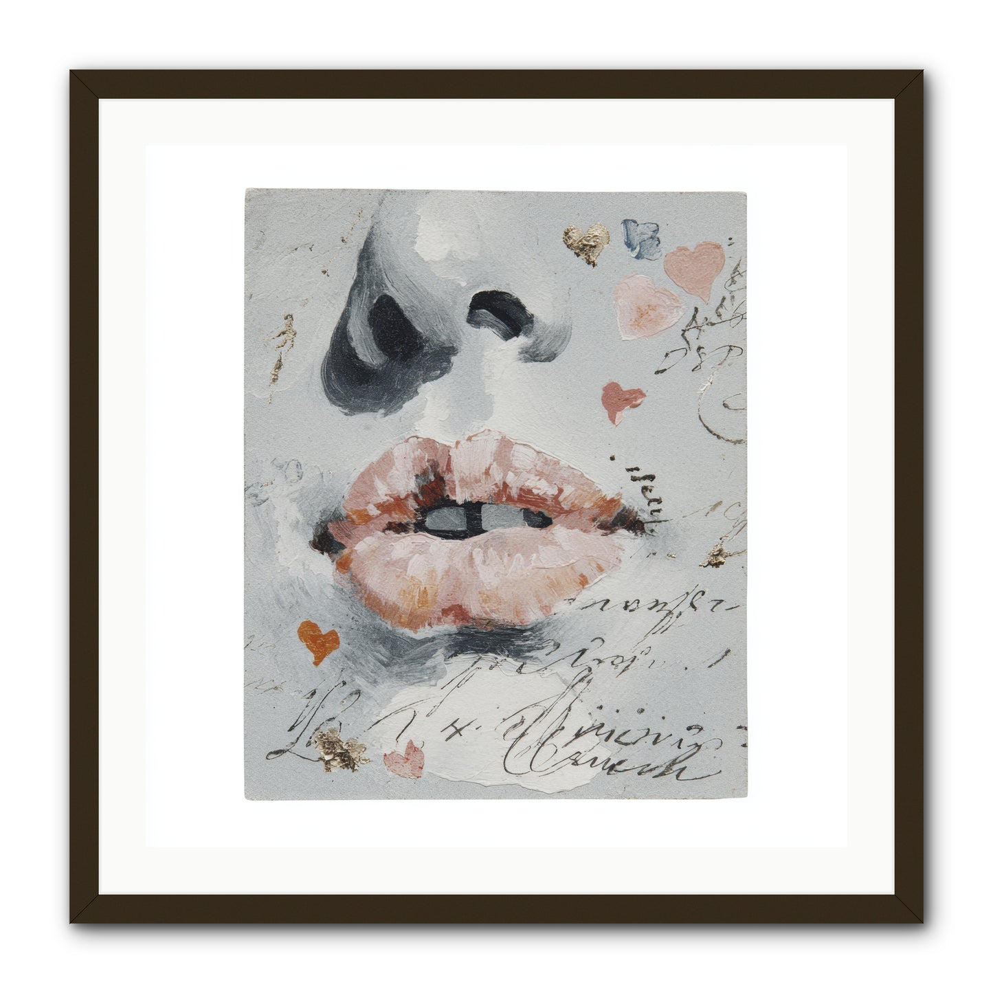The Honey Grammar Of Your Name -- Framed Print - Black 30x30
