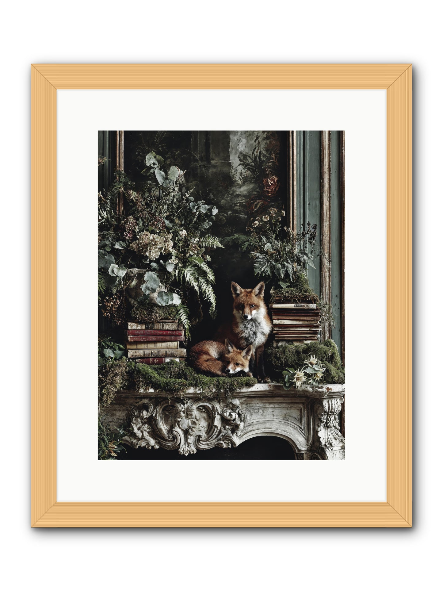 The Honey Spell -- Framed Print - Natural 12x16