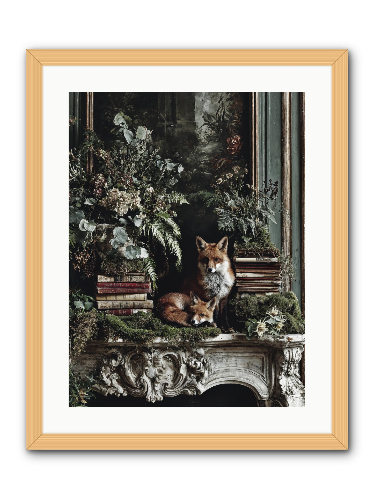 The Honey Spell -- Framed Print - Natural 18x24