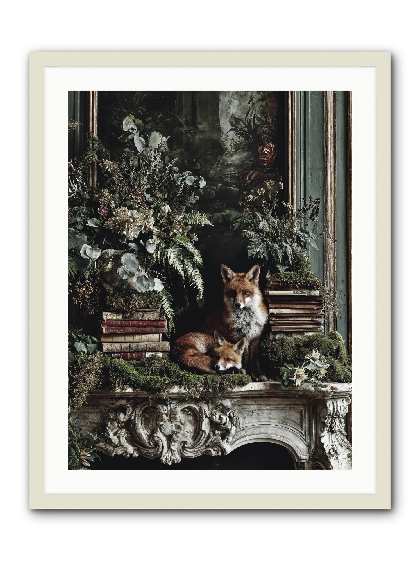 The Honey Spell -- Framed Print - White 24x32