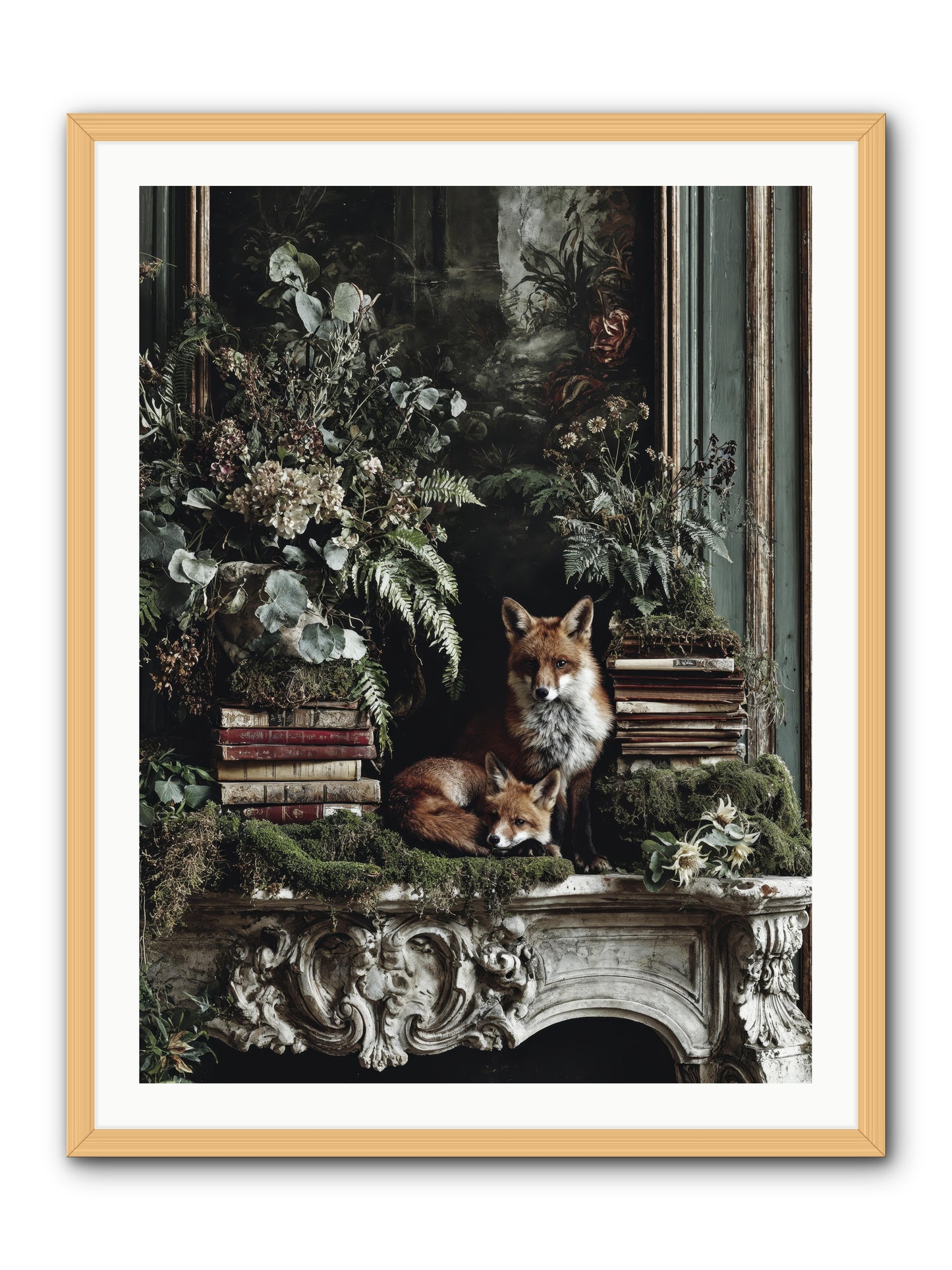 The Honey Spell -- Framed Print - Natural 30x40