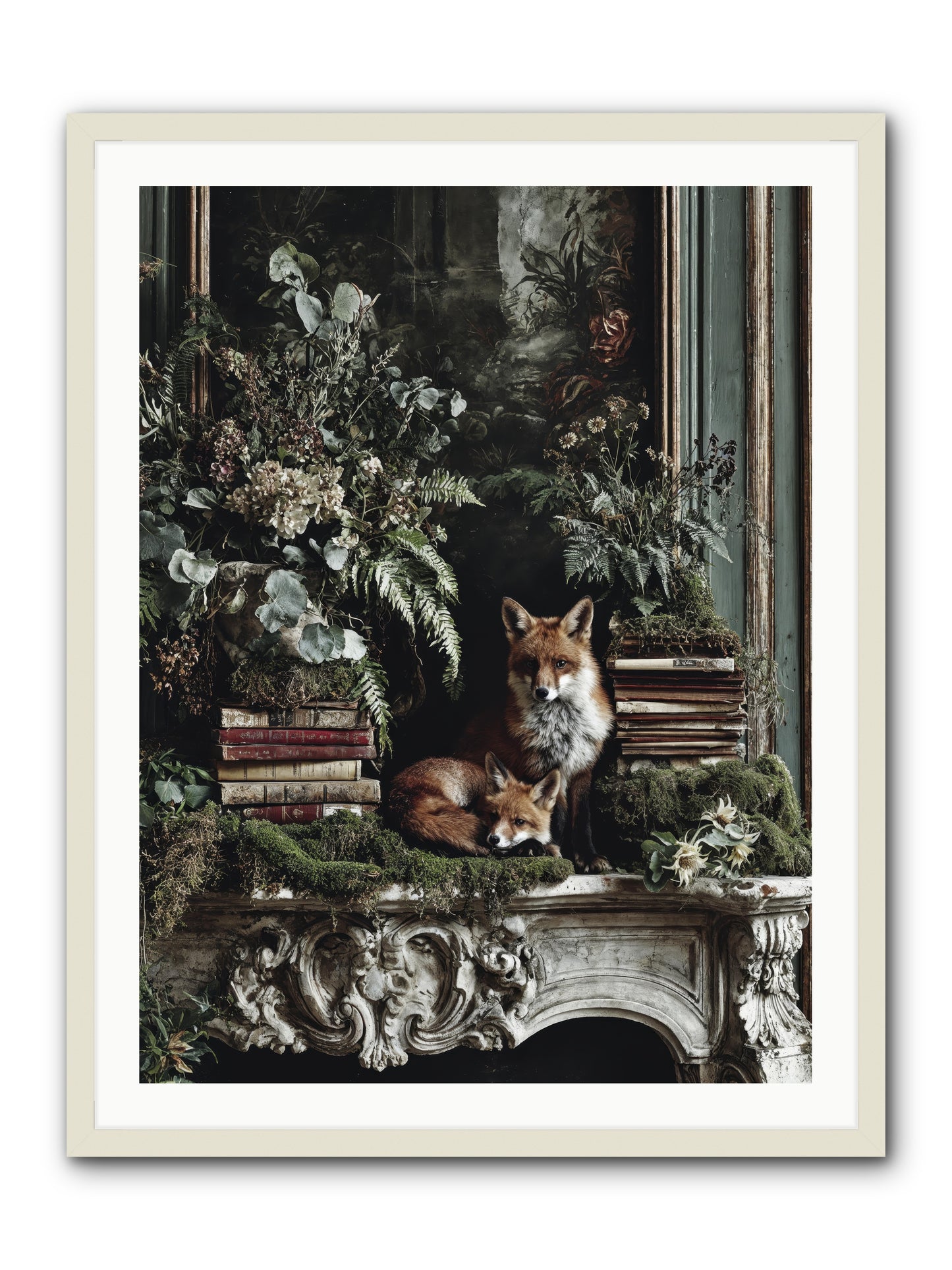 The Honey Spell -- Framed Print - White 30x40