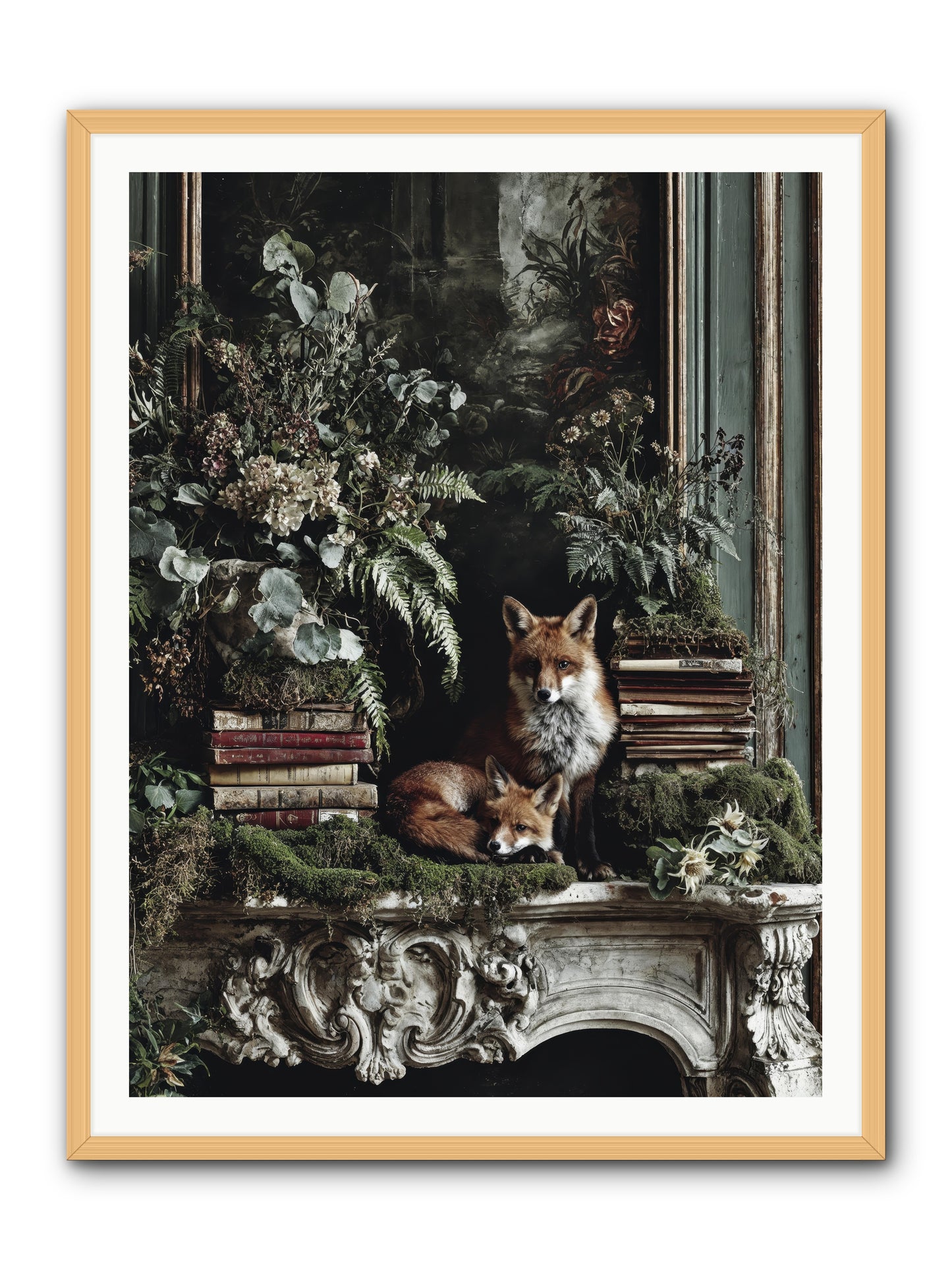 The Honey Spell -- Framed Print - Natural 36x48