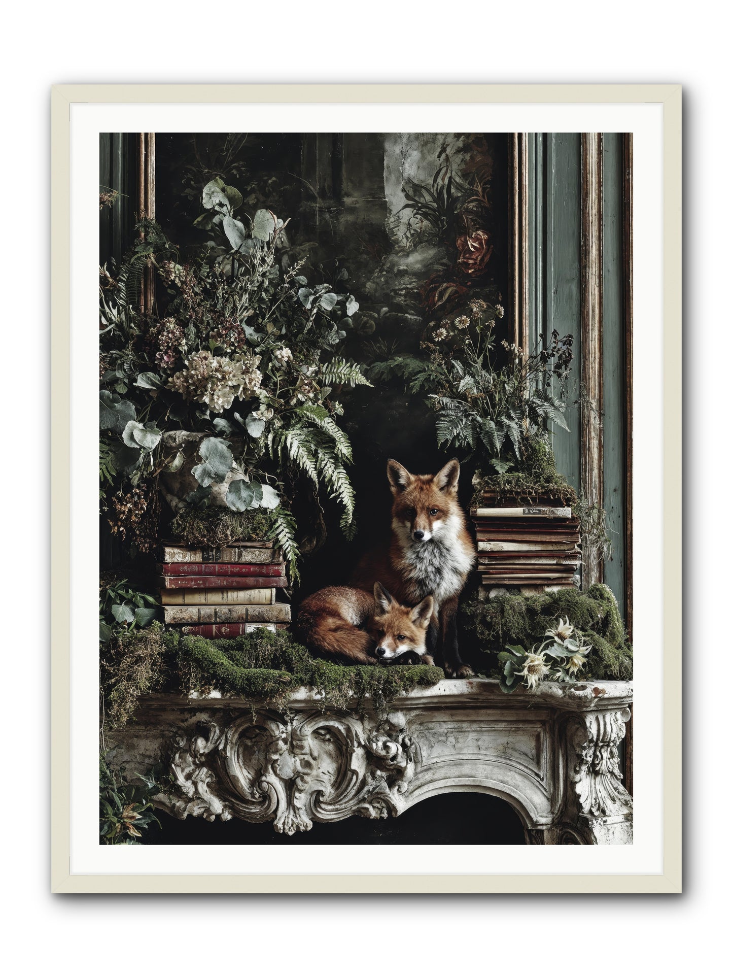 The Honey Spell -- Framed Print - White 36x48