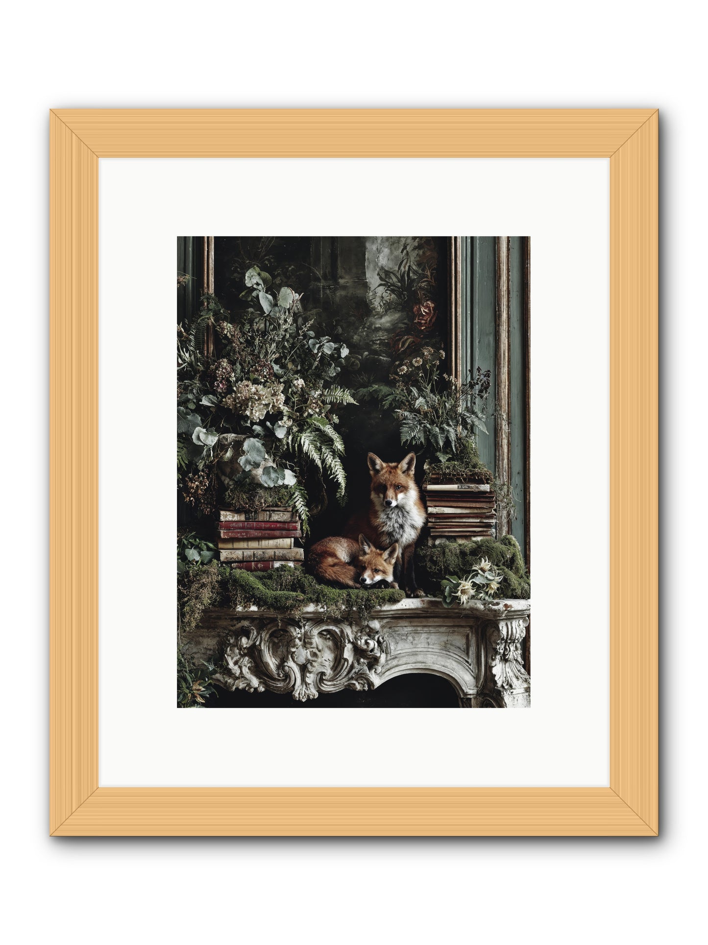 The Honey Spell -- Framed Print - Natural 9x12