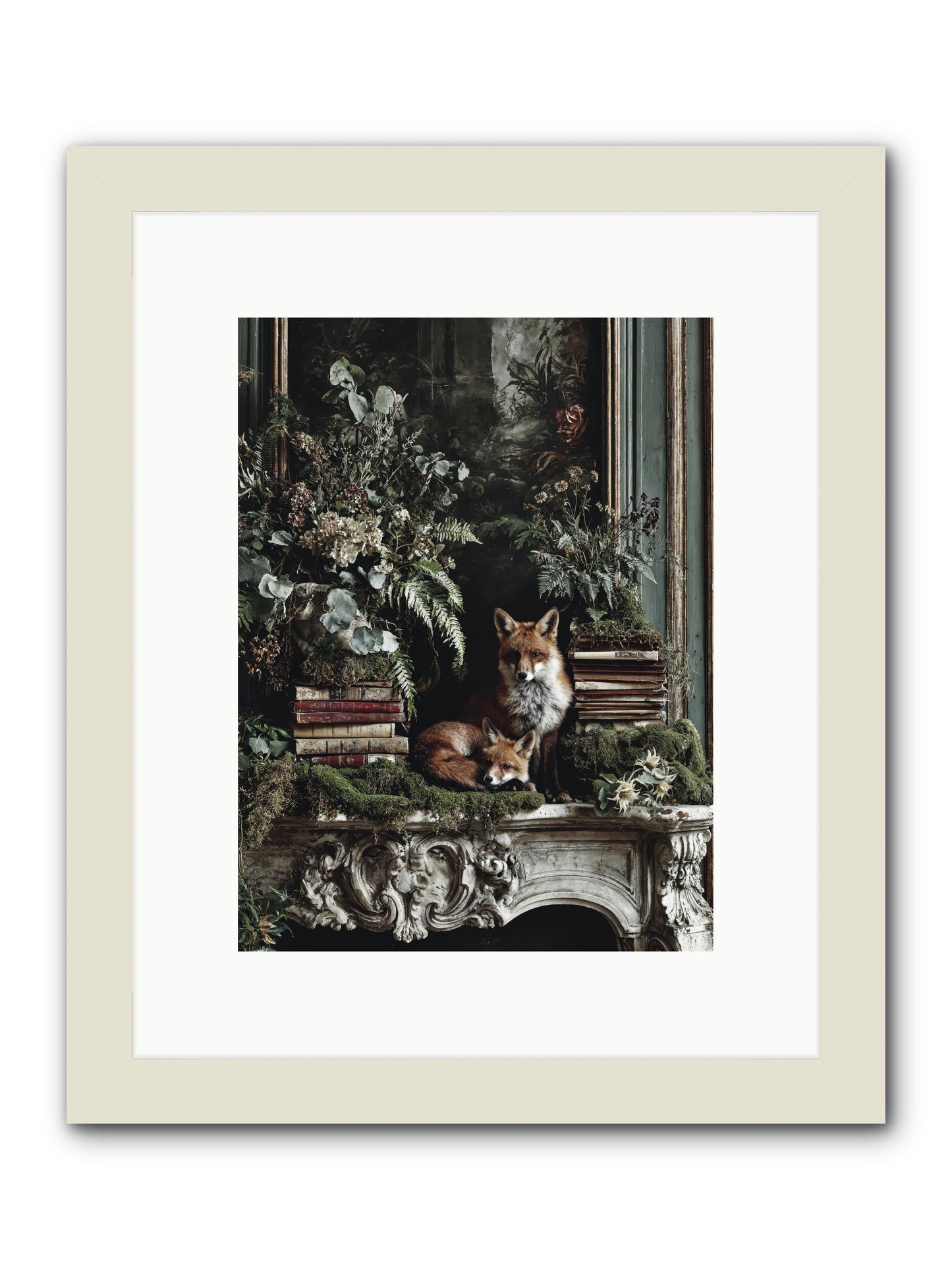 The Honey Spell -- Framed Print - White 9x12